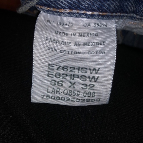 Blue over sized jeans 100% cotton men’s - Picture 2 of 2